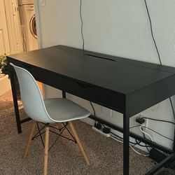 desk and chair
