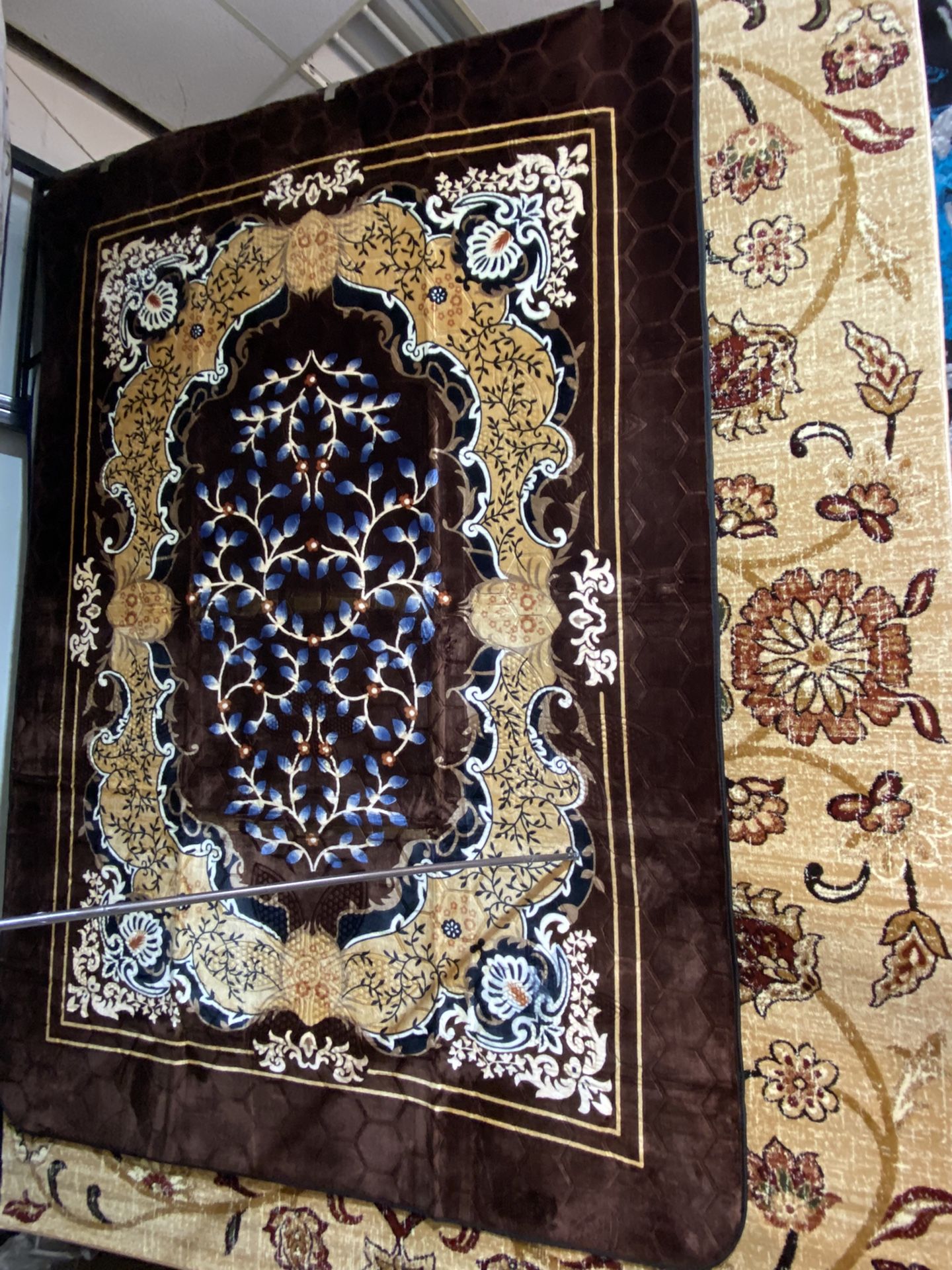 7x9 Area Rugs Carpet Rugs Flower Design Soft Washable