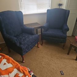 Two SOFA Exspress  Queen Ann Arm Chairs Like New 