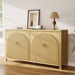 Set of 2- Wood storage cabinets
