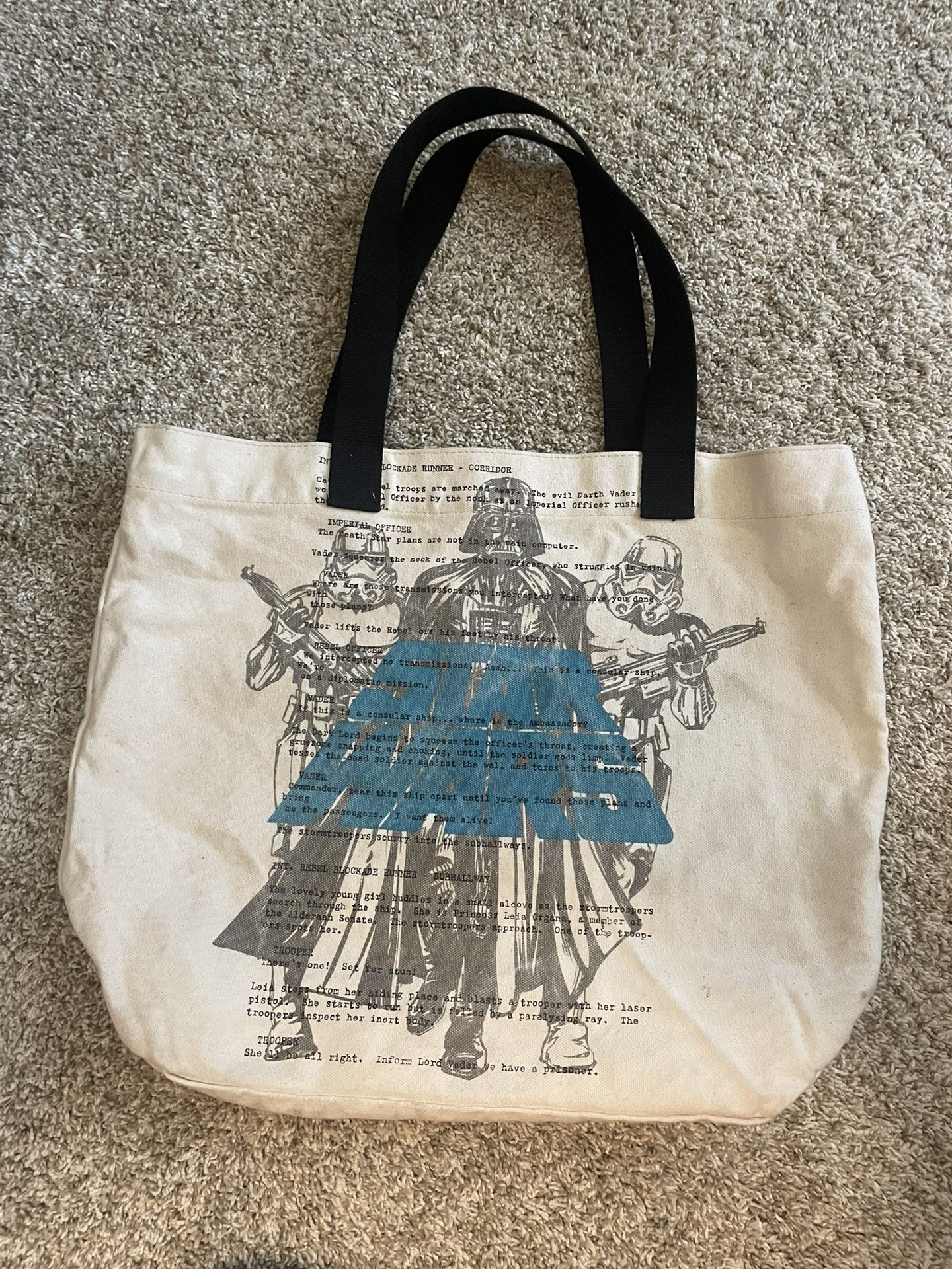 Star Wars Canvas Tote $5