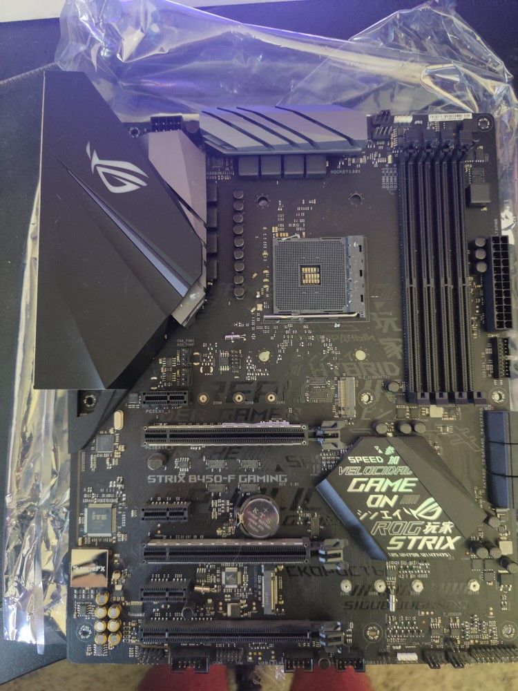 Rog Strix B450-f Gaming Motherboard. Free CPU Fan.