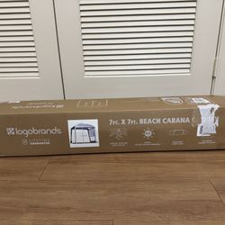 New Logobrands Beach Cabana Canopy 7ftx7ft 