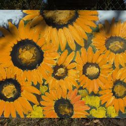 Sun Flowers Oil Painting 