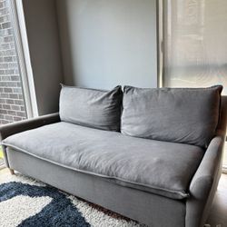 West Elm Grey Couch 