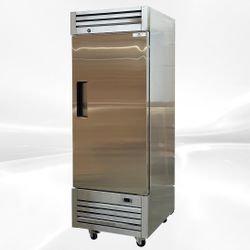 NSF Reach In One Door Refrigerator SS interior AKR-06881

