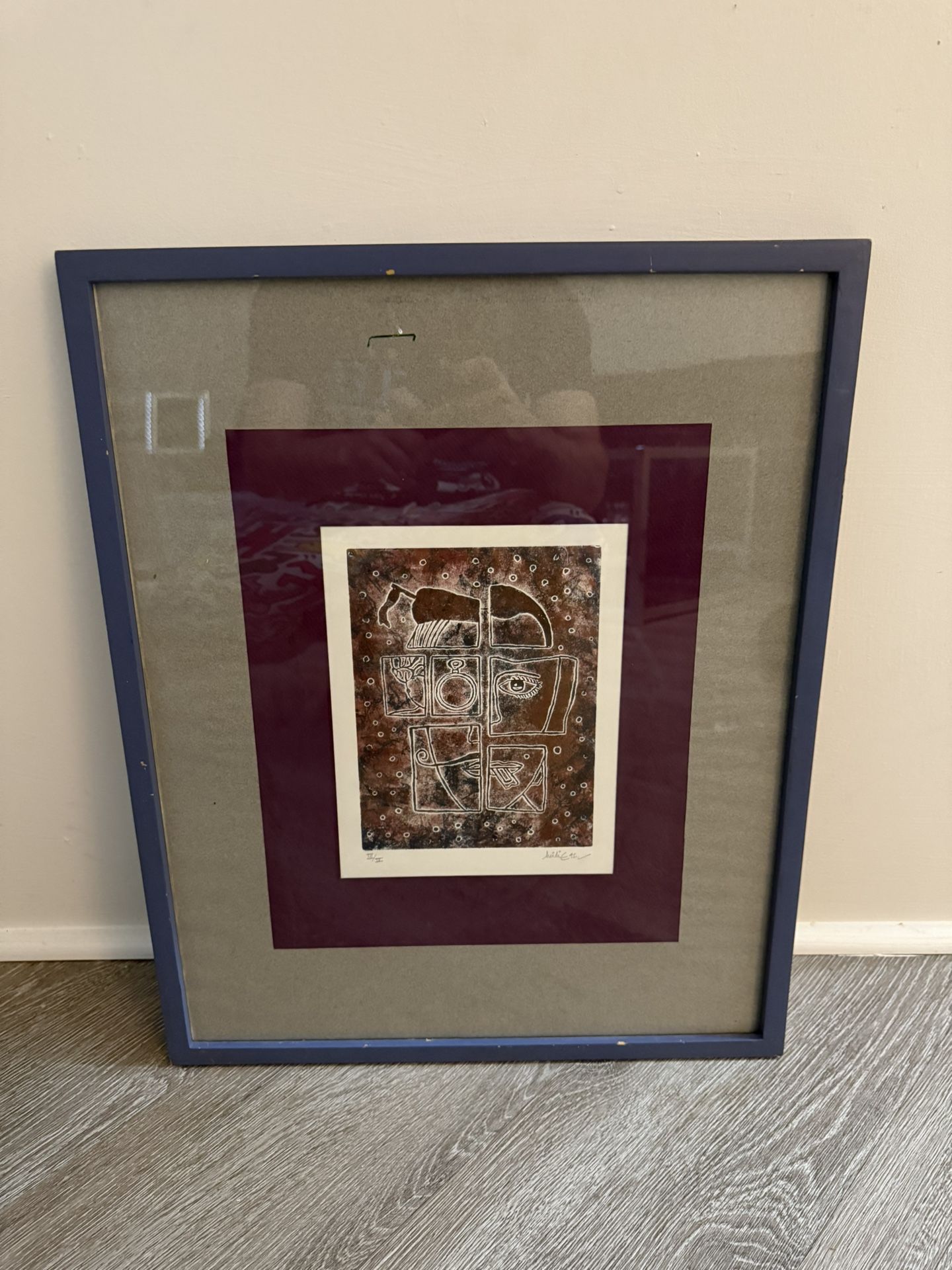 original hand signed lithograph by Artist Unknown 1992 #2/3