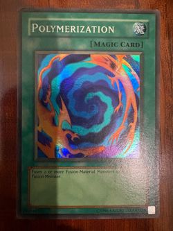 Yugioh Polymerization Super Rare LOB-059 Unlimited 2002 OG Print MP