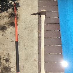 ludell pick half broken, good digging tool