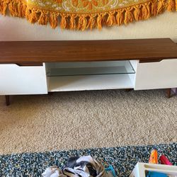TV Stand Mid Century Style with Legs Entertainment Center 59”