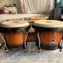 Brown & Black Sunset Bongo Drums