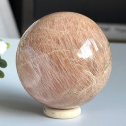 Peach Moonstone Sphere