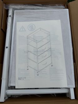 White 3-Drawer Storage Unit