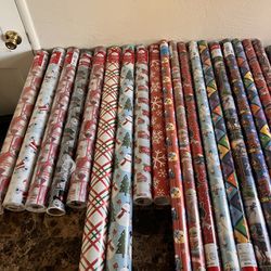 Christmas Wrapping Paper And Halloween Decor
