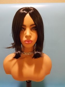 Short Black Straight Wig