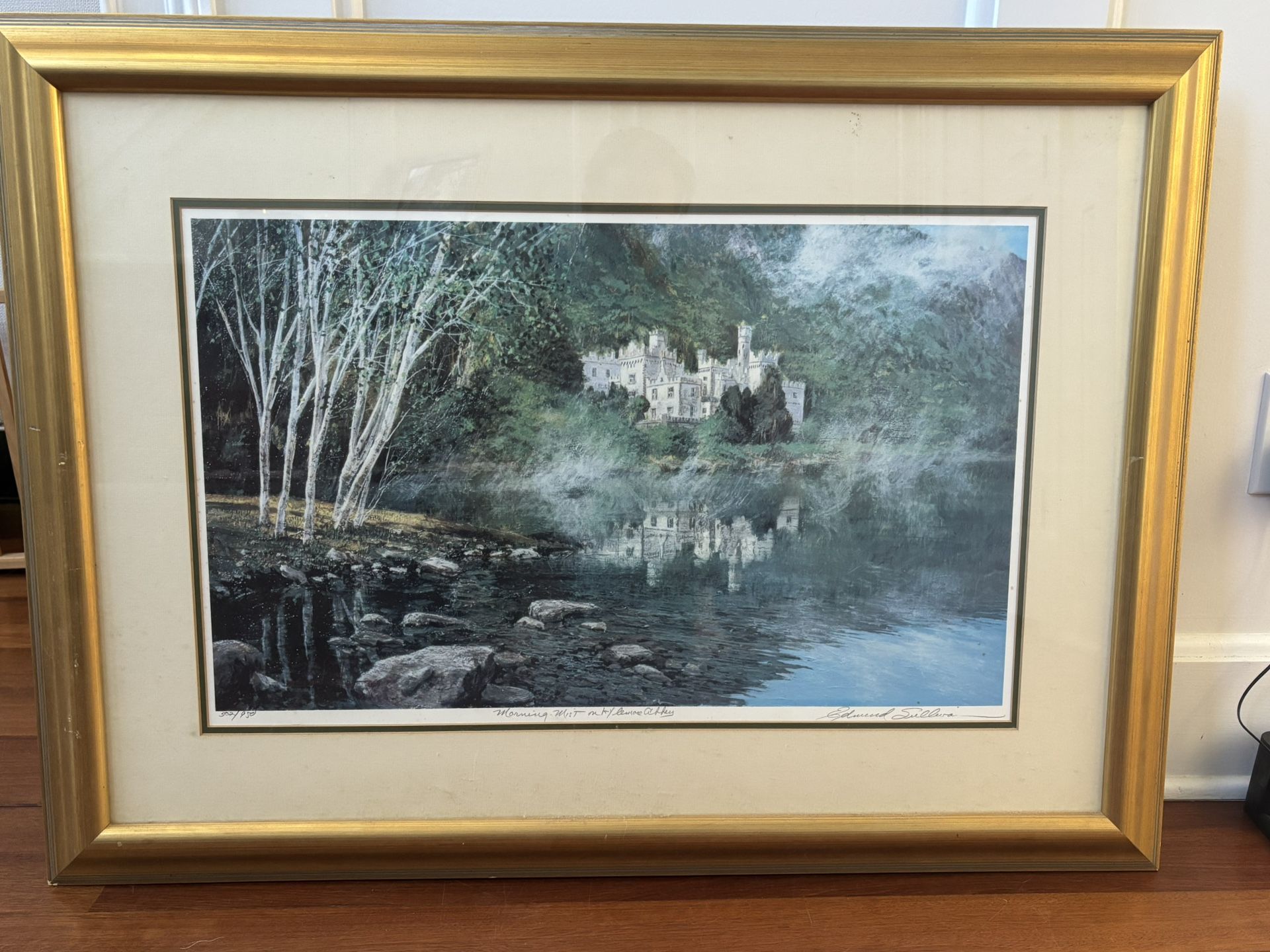 Morning Mist On Kylemore Abbey - Edmund Sullivan