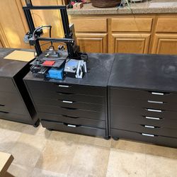 3 Matching IKEA Drawers