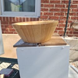 Vintage Maple Wood Boho Style Bowl