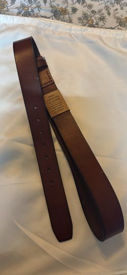 Leather belt