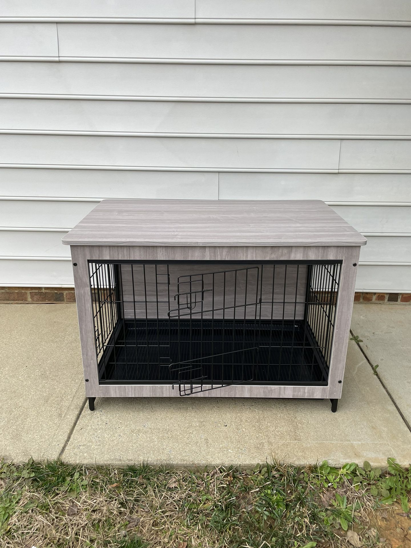 Gray Dog Crate