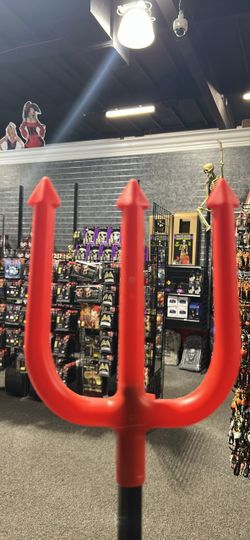 Red Devil Trident Halloween Costume Prop