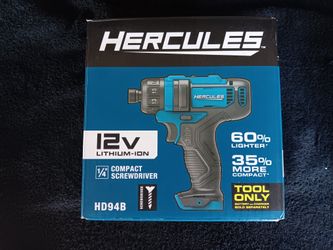 HERCULES 12V LITHIUM ION 1/4" COMPACT SCREWDRIVER 🚨TOOL ONLY🚨