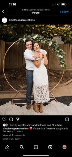 Copper Circle backdrop