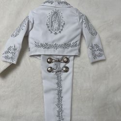 Charro style  with the Virgin of Guadalupe to baptize