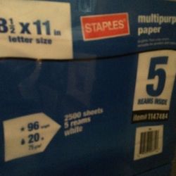 Staples multipurpose paper 5 reams