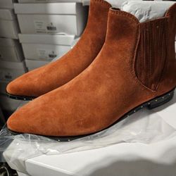 Lot Of 35 Pairs REBECCA MINKOFF Suede Brown Ankle Boots New In The Boxes