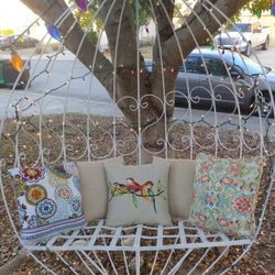 Large Iron Egg Swing