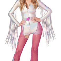 NEW adult Woman’s Space Cowgirl Halloween Rave Costume 