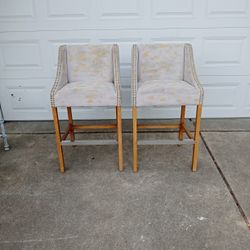 Set Of Snack Bar High Top Chairs
