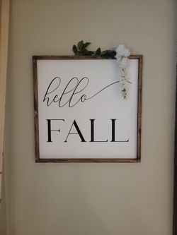 Handmade Wooden Sign