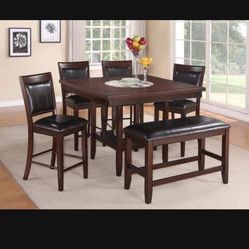 5 Piece Lazy Susan Table 