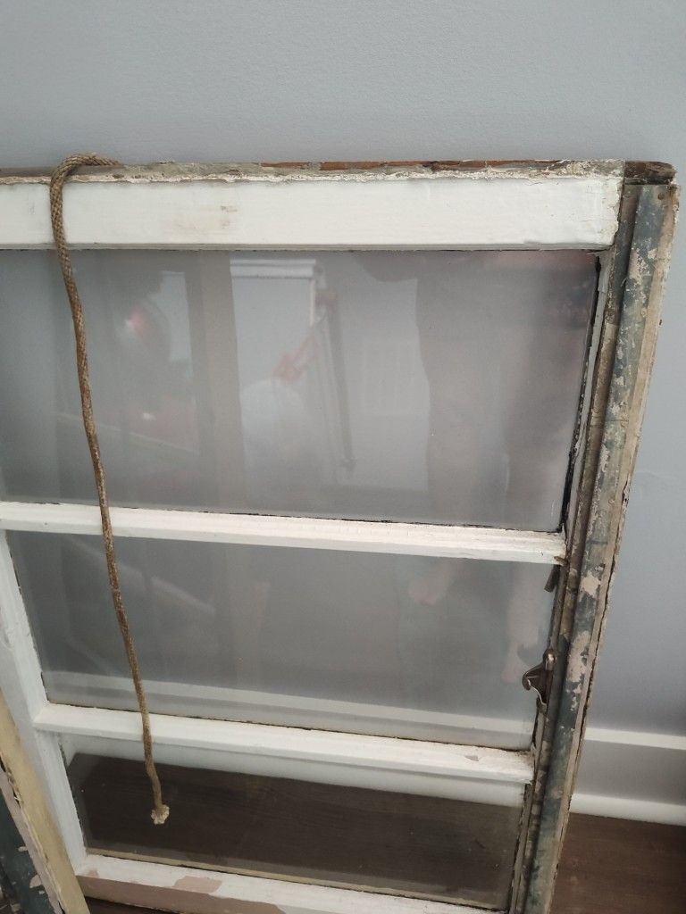 vintage wooden sash windows