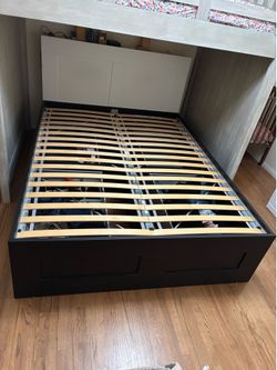IKEA BRIMNES Queen Bed Frame