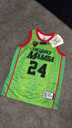 Kobe Bryant Grinch Mamba #24 Basketball Jersey