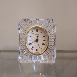 Staiger Germany crystal desk clock