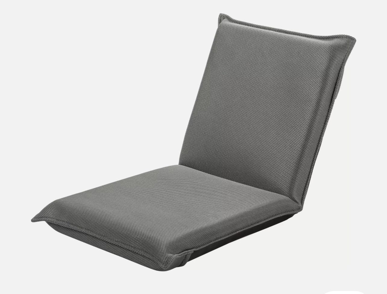 Costway Adjustable 6-Position Floor Chair Padded Folding Lazy Sofa Chair Grey