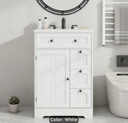 Brand new 24” bathroom cabinet with sink