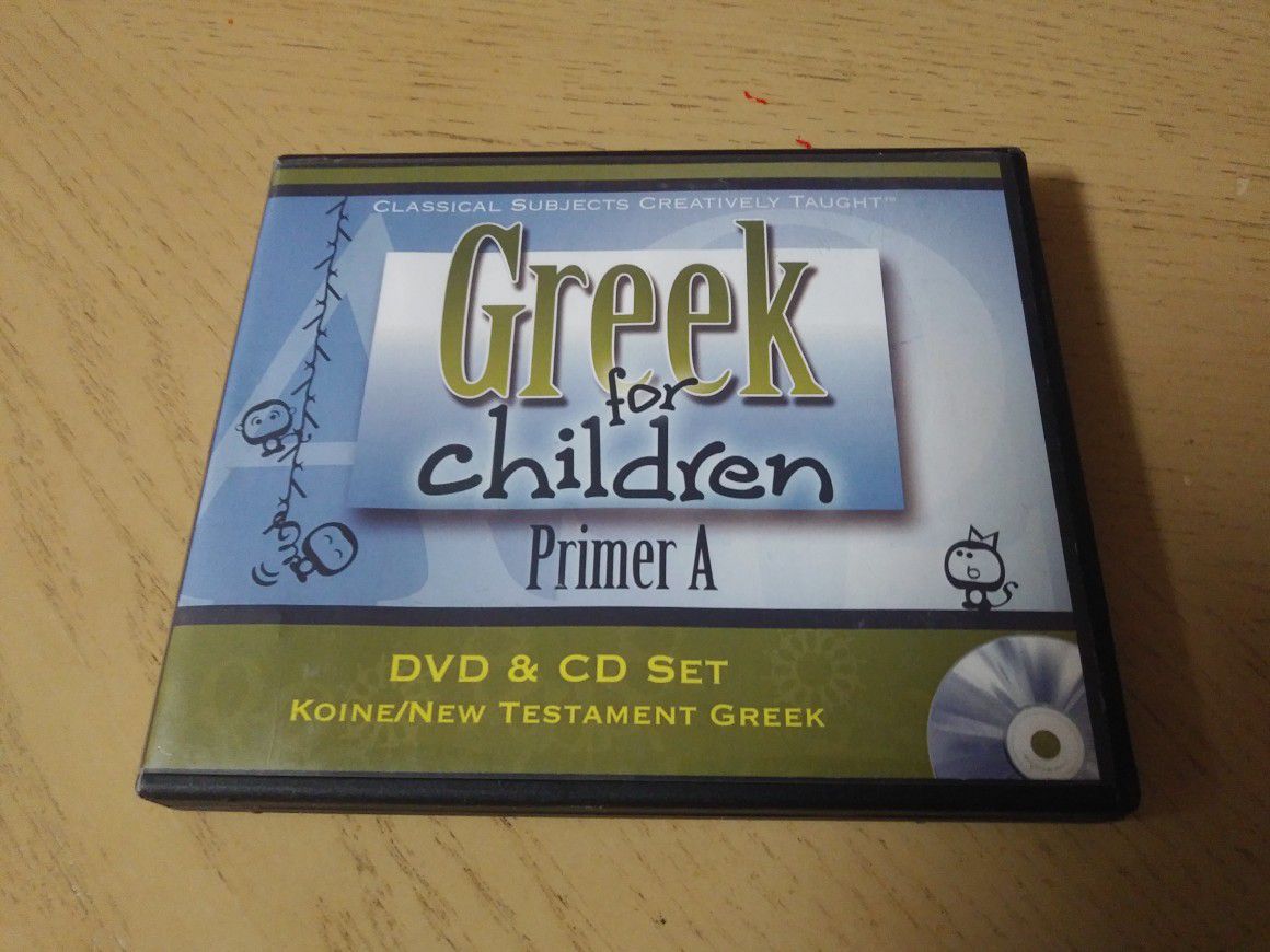 Classical Academic - Greek for Children Primer A DVD & CD Set Mint Discs Freeshp