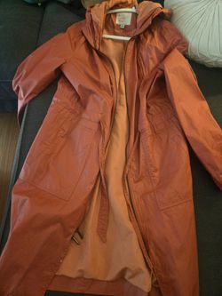 Pink rain jacket- size small