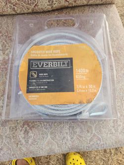 Uncoated wire rope