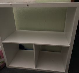 White storage shelf/cubby