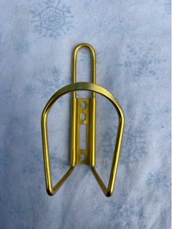 Gold bottle cage