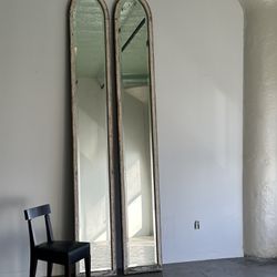 Set Of Tall Antique Mirrors