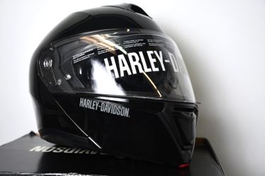 NIB Harley-Davidson Capstone Sun Shield II H31 Modular Helmet Gloss Black Small S