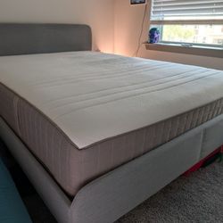 IKEA HAUGESUND Full Size Mattress And Bed Frame Moving Out Sale