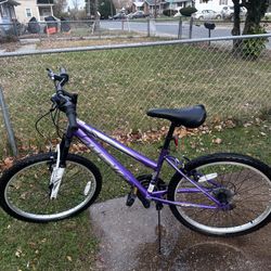 Purple Huffy Highland 24’ Bike